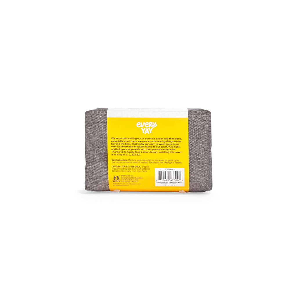 Grey Dog Crate Cover W3758