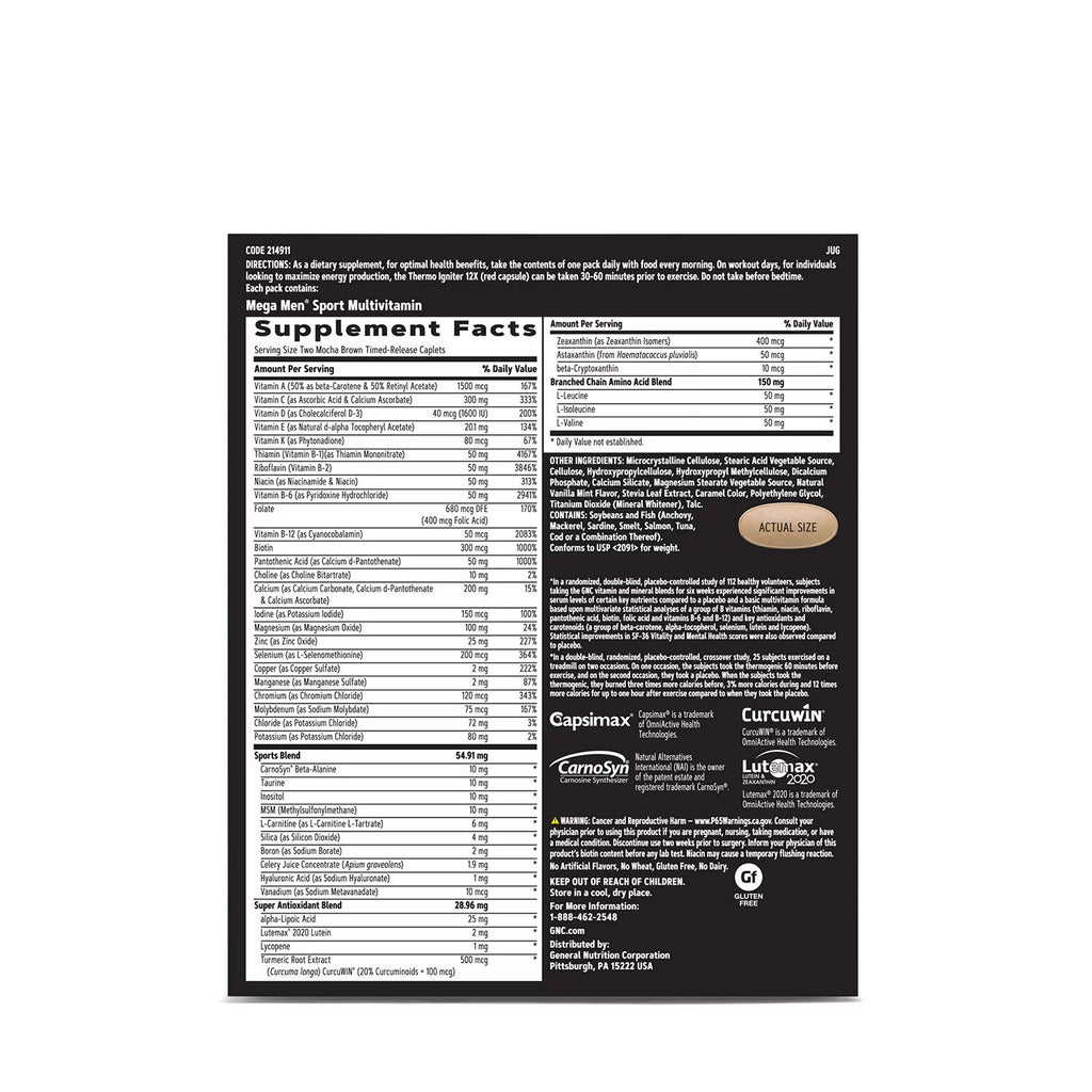 Men's Ripped Vitapak Program O872737