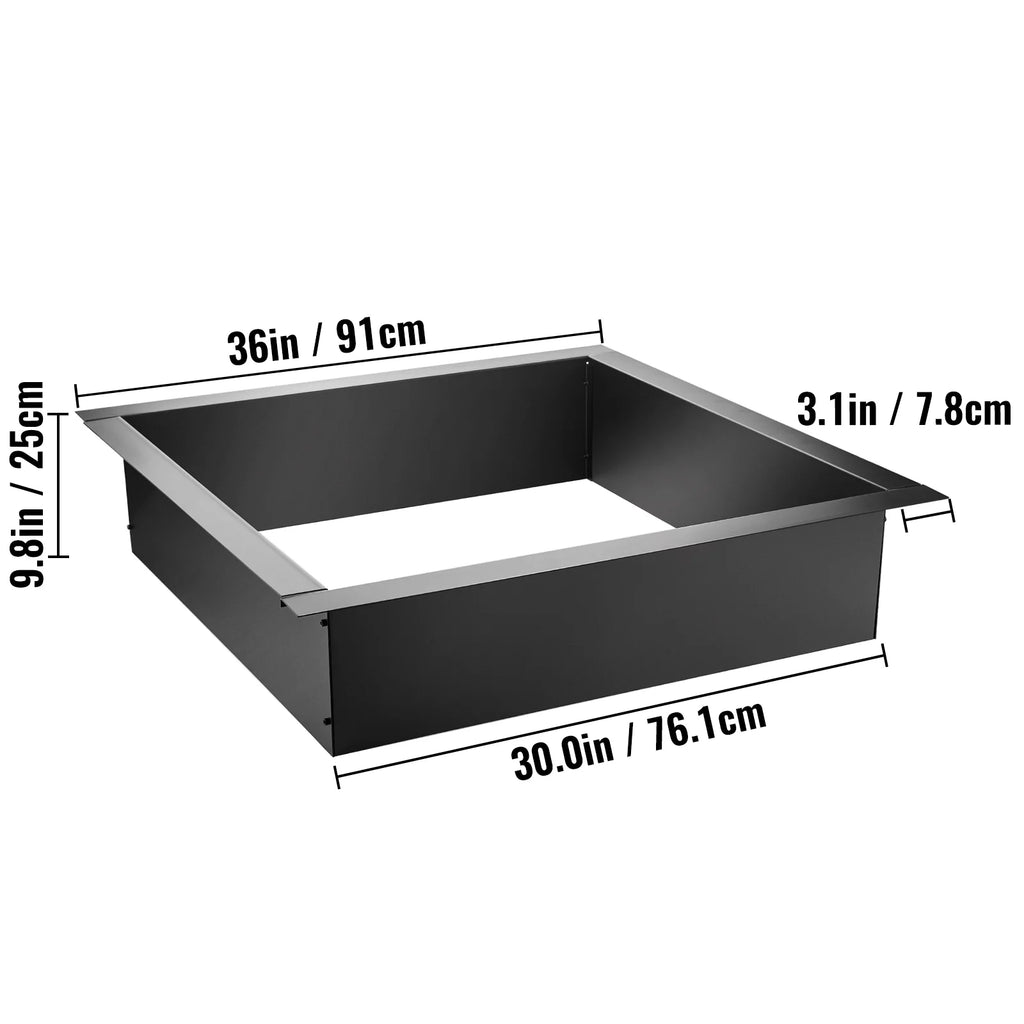30" Square Heavy Duty Steel Fire Pit Ring X211471