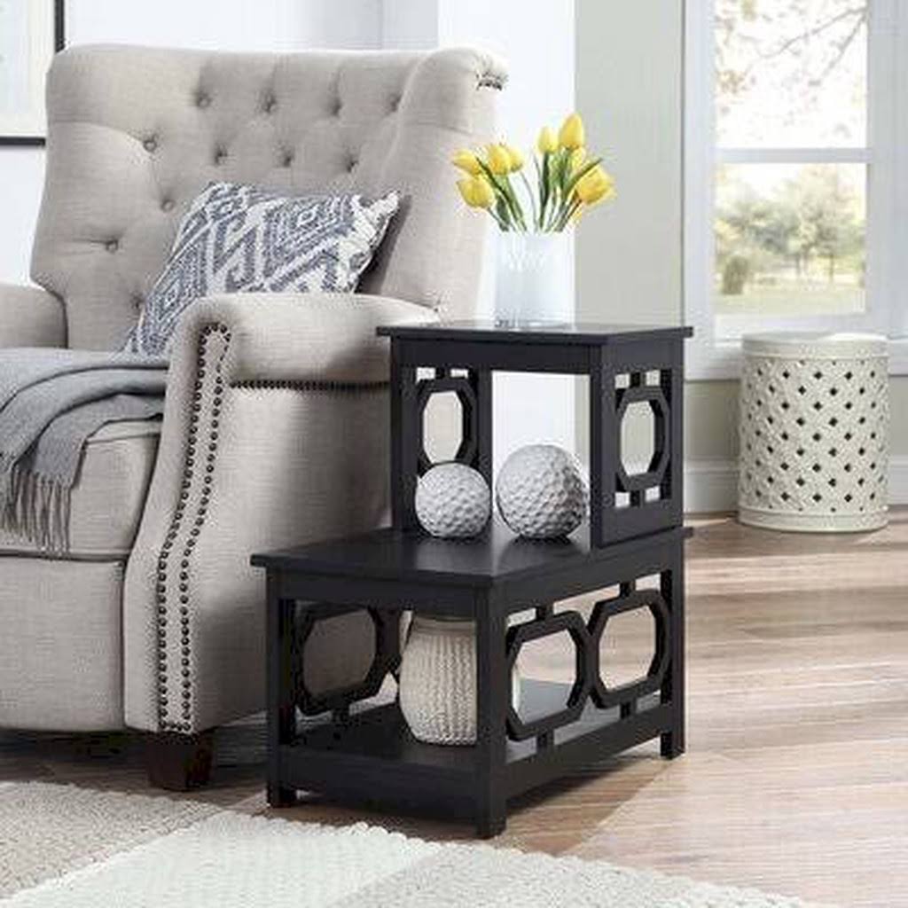 Black Storage End Table G55380