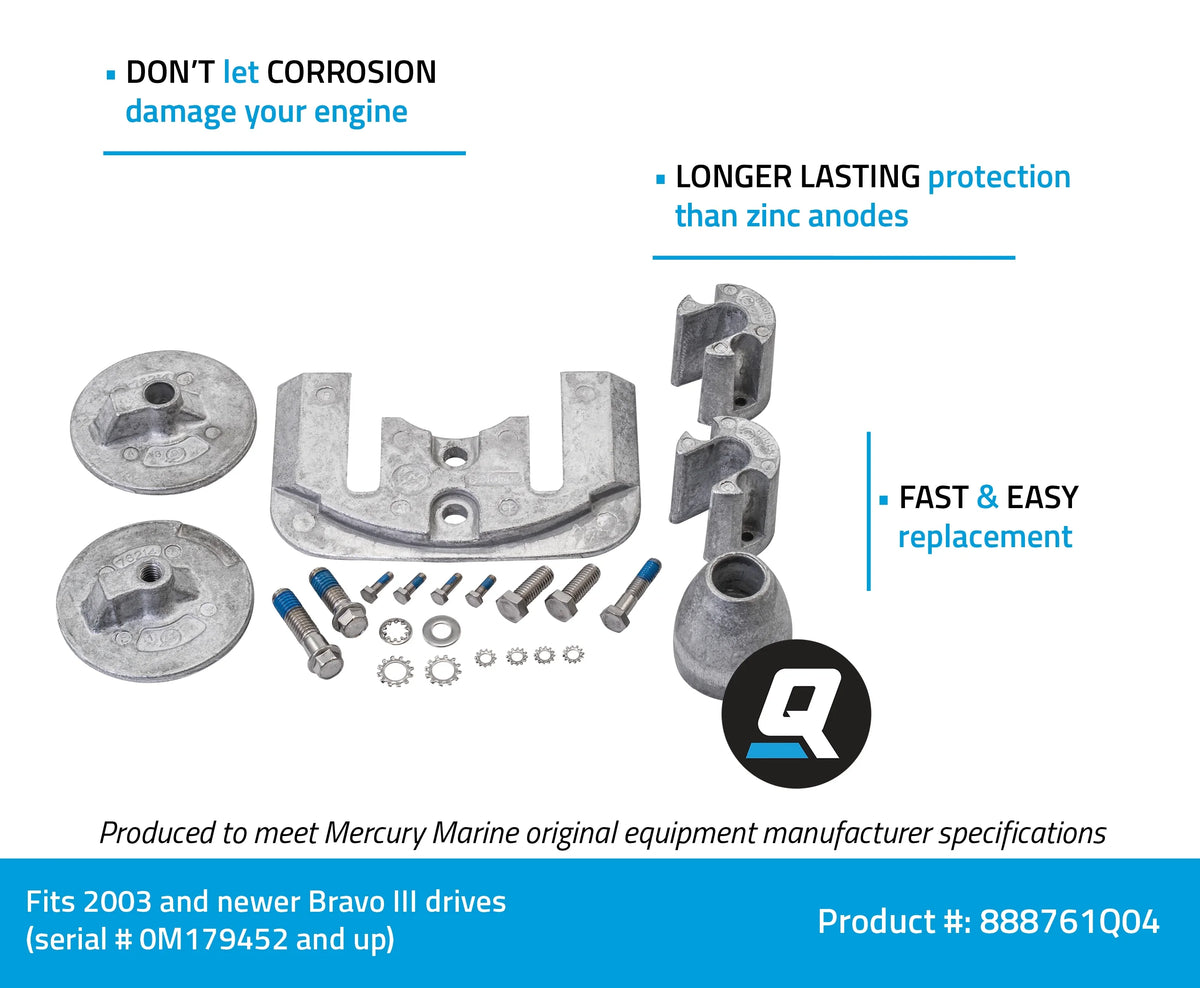 Anode Kit Bravo 3 Aluminum B63672
