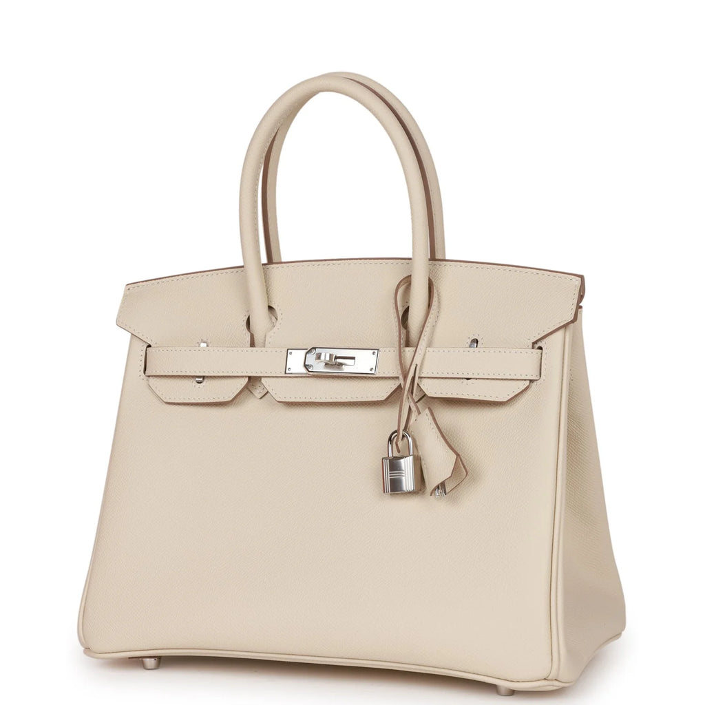 Birkin 30 Craie Epsom Palladium Hardware R152