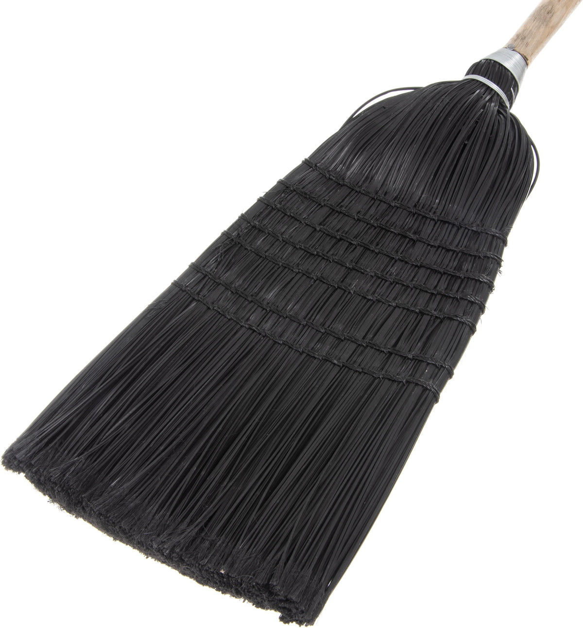 Black Warehouse/Janitor Broom, 57"L, Lot of 12 A9174