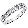 18K White Gold Diamond Stackable Band R517