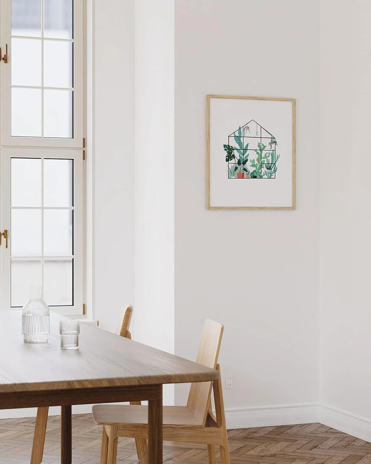 Green Succulent Botanical Wall Art 16x20 Q838724