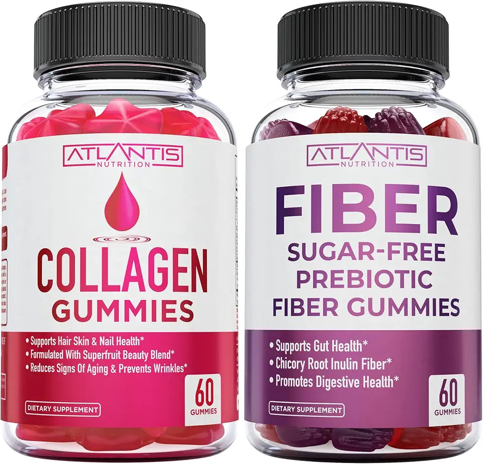 Collagen Sugar Free Prebiotic Fiber Gummies 120 Gummies U26543