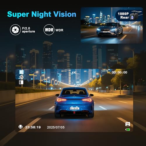1080P FHD Dash Cam with 32G SD Card H92624