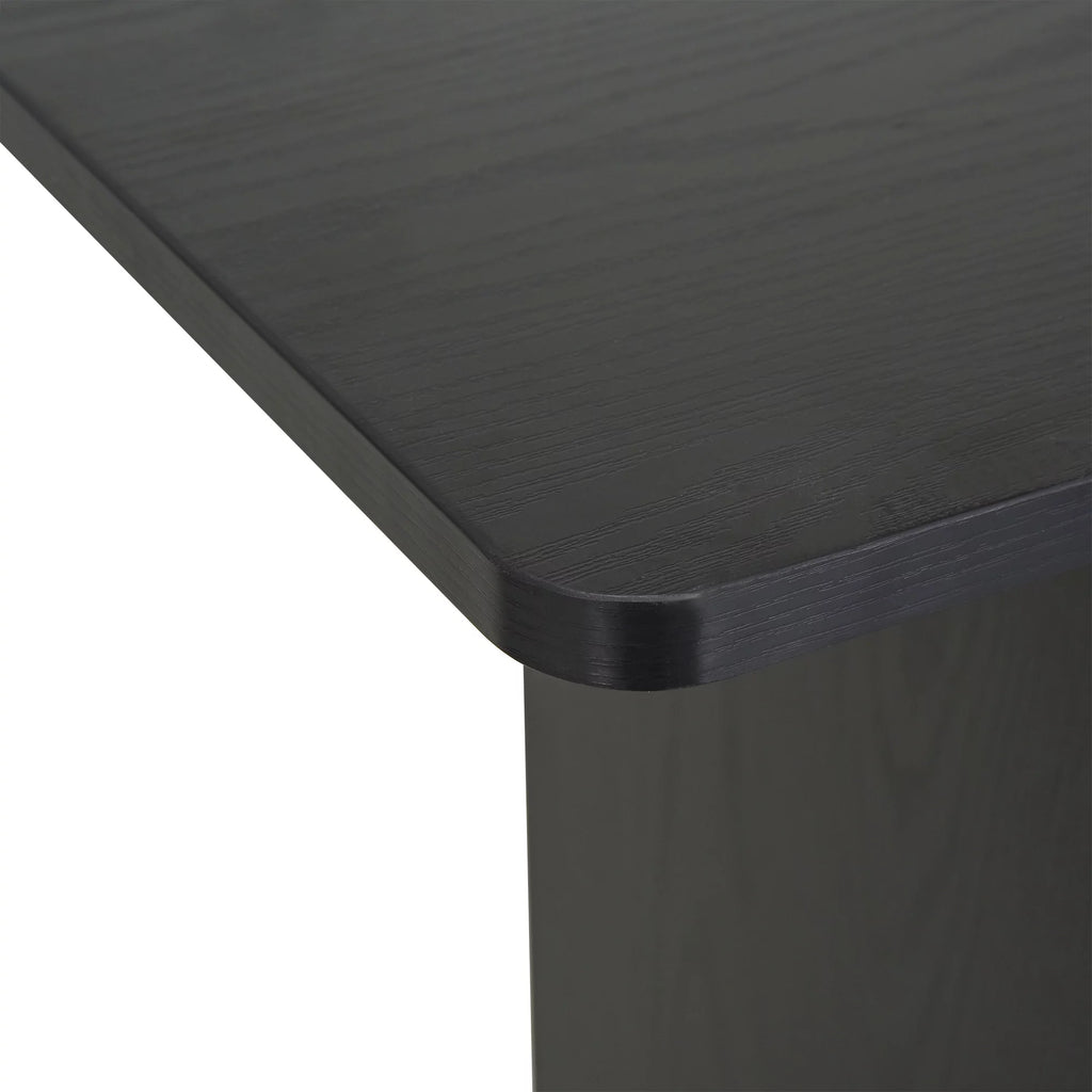 Black Mobile Computer Desk with Keyboard Tray A8093