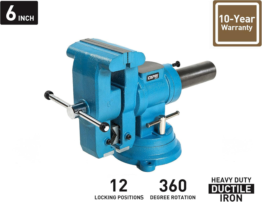 6 Inch Rotating Base Bench Vise E810690