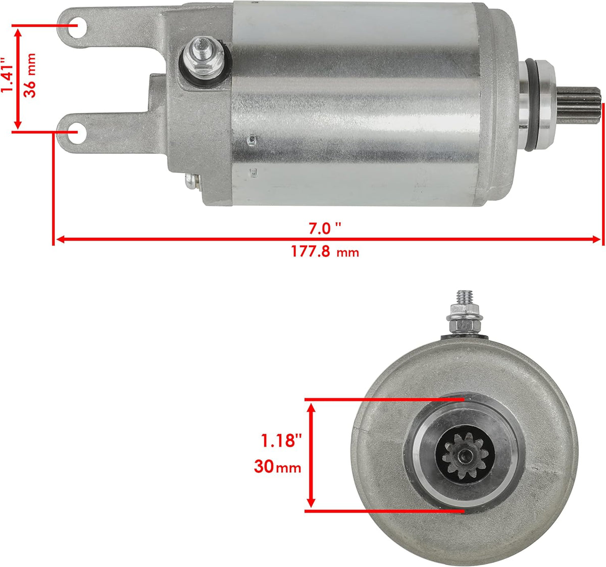 Starter Compatible With Honda 250 Atc250Es Big Red 246Cc 1985-1986 Pack of 2 N373192