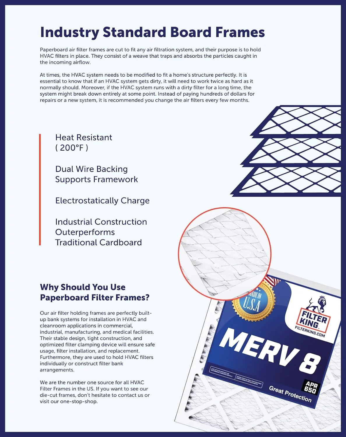 8x66x1 MERV 8 Pleated HVAC Air Filter 4-Pack C44096