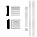 3/4 in. x 3 in. x 8 ft. MDF Fluted Door Casing Moulding Set T7097