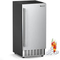 80Lbs/Day Commercial Under Counter Ice Maker Machine, Stainless Steel with 30LBS Ice Storage F510