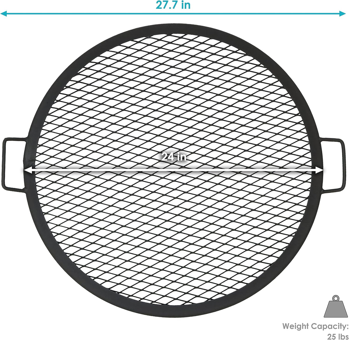 Round Heavy-Duty Steel Campfire Cooking Grate W854515
