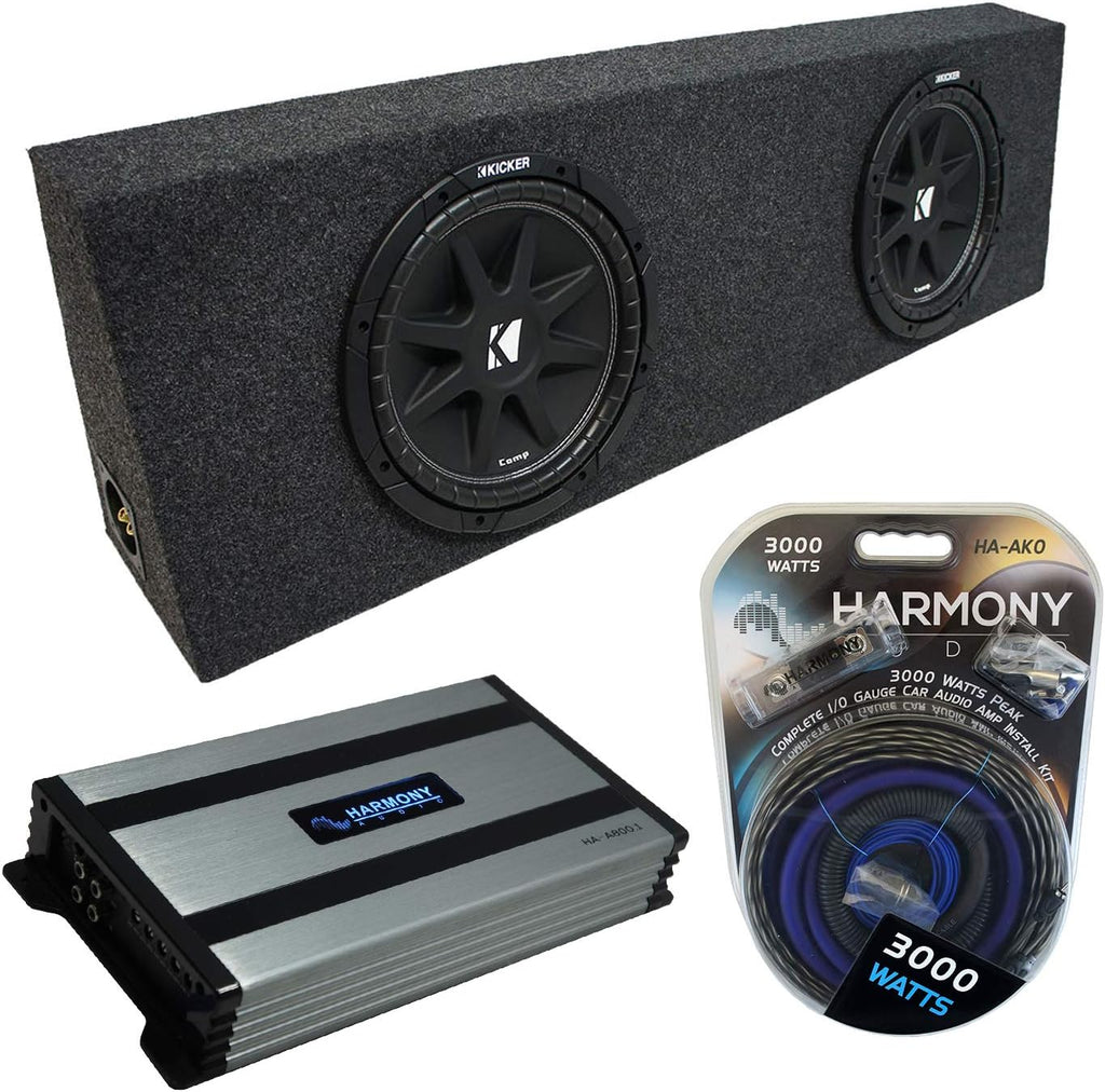 Dual 10 Sub Box Enclosure & Amp Z61965