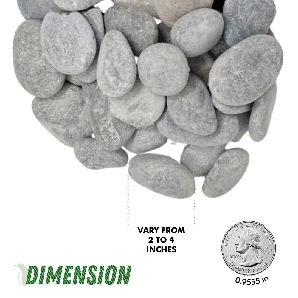 40 River Rocks for Painting, Flat and Smooth, 2-4 Inches H66957