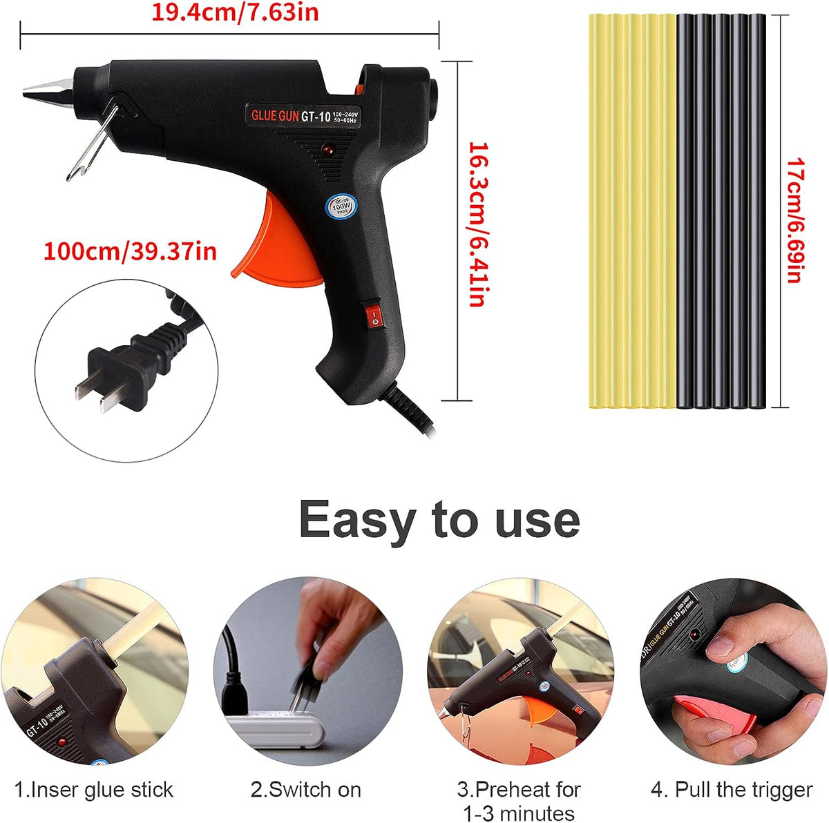 Dent Repair Kit with LED Light Board and Storage Bag C381