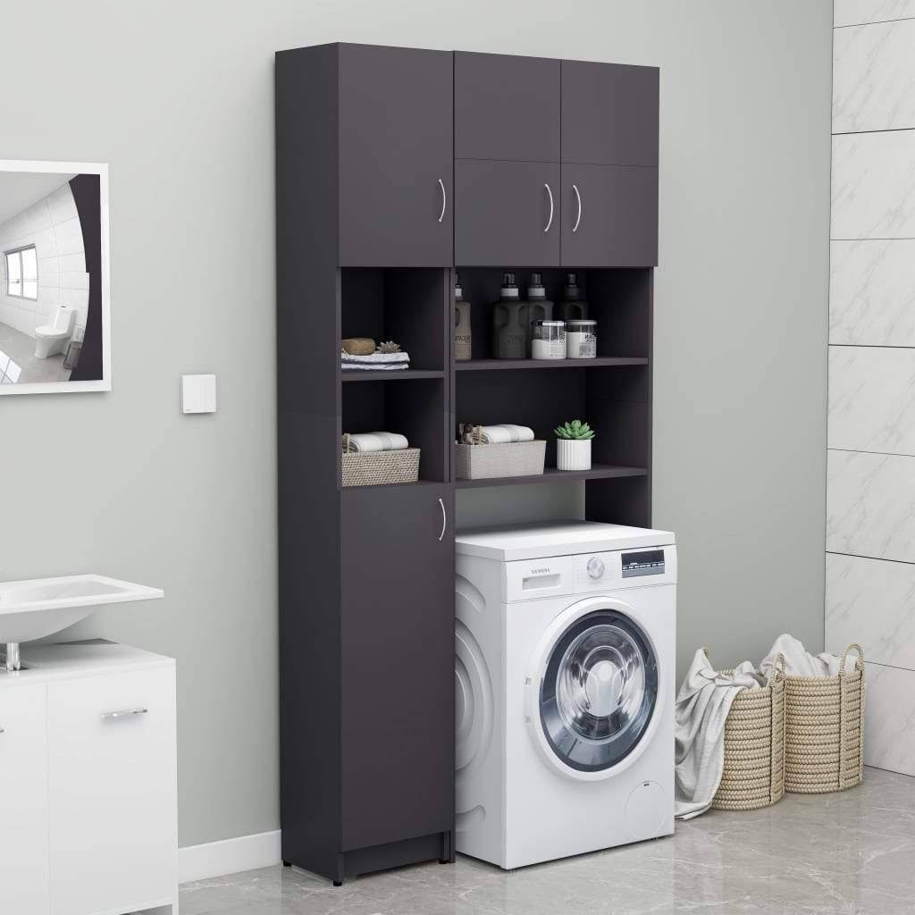 Bathroom Cabinet Concrete Gray Chipboard I33819