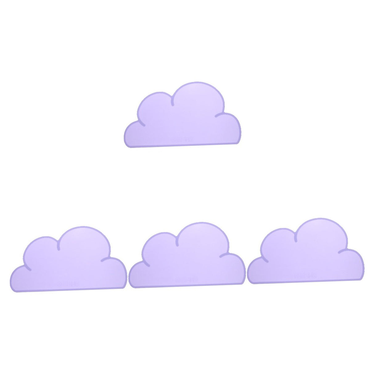 Purple Silicone Pet Placemat Mats Set of 4 I9021