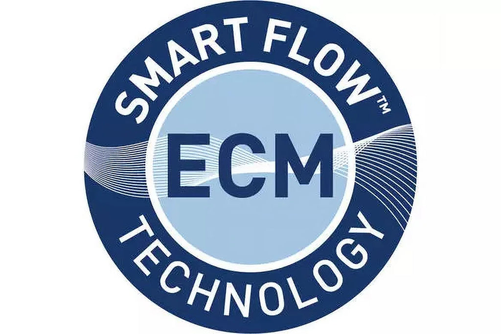 DC Fan with ECM motor and Pick-A-Flow 50, 80 or 100 CFM, Built-in Condensation Sensor, ceiling or wall mount, 3-3/8" housing depth N488447