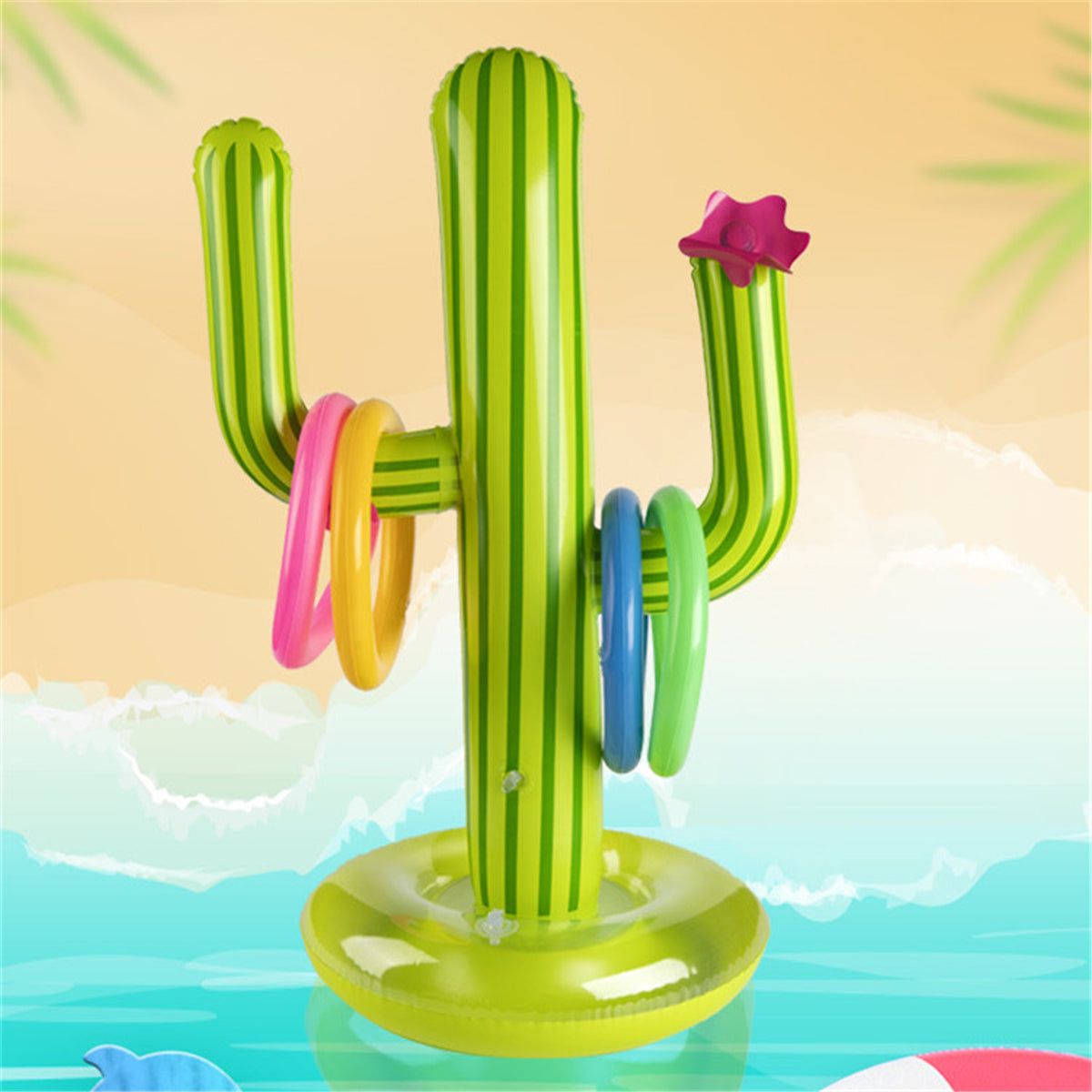 Inflatable Cactus Ring Pool Float P703225