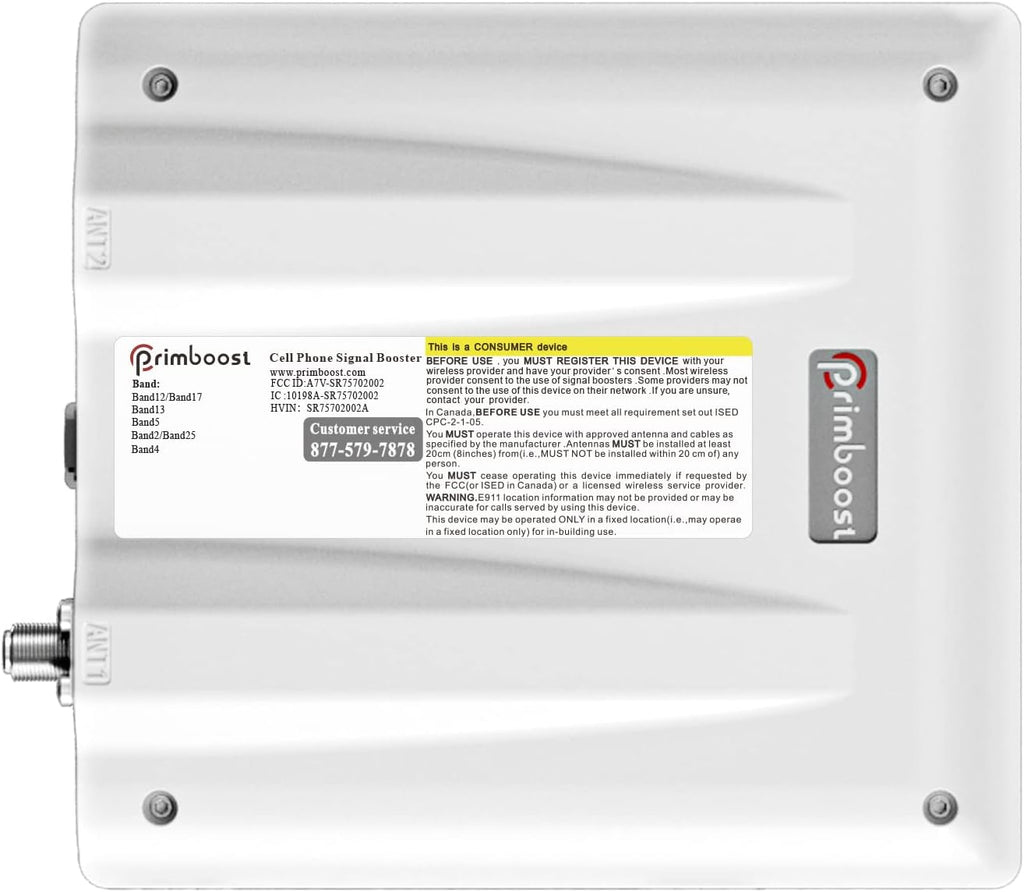 Cell Phone Signal Booster for Home and Office, 4G LTE & 5G, 5,000 sq ft, FCC Approved D605515