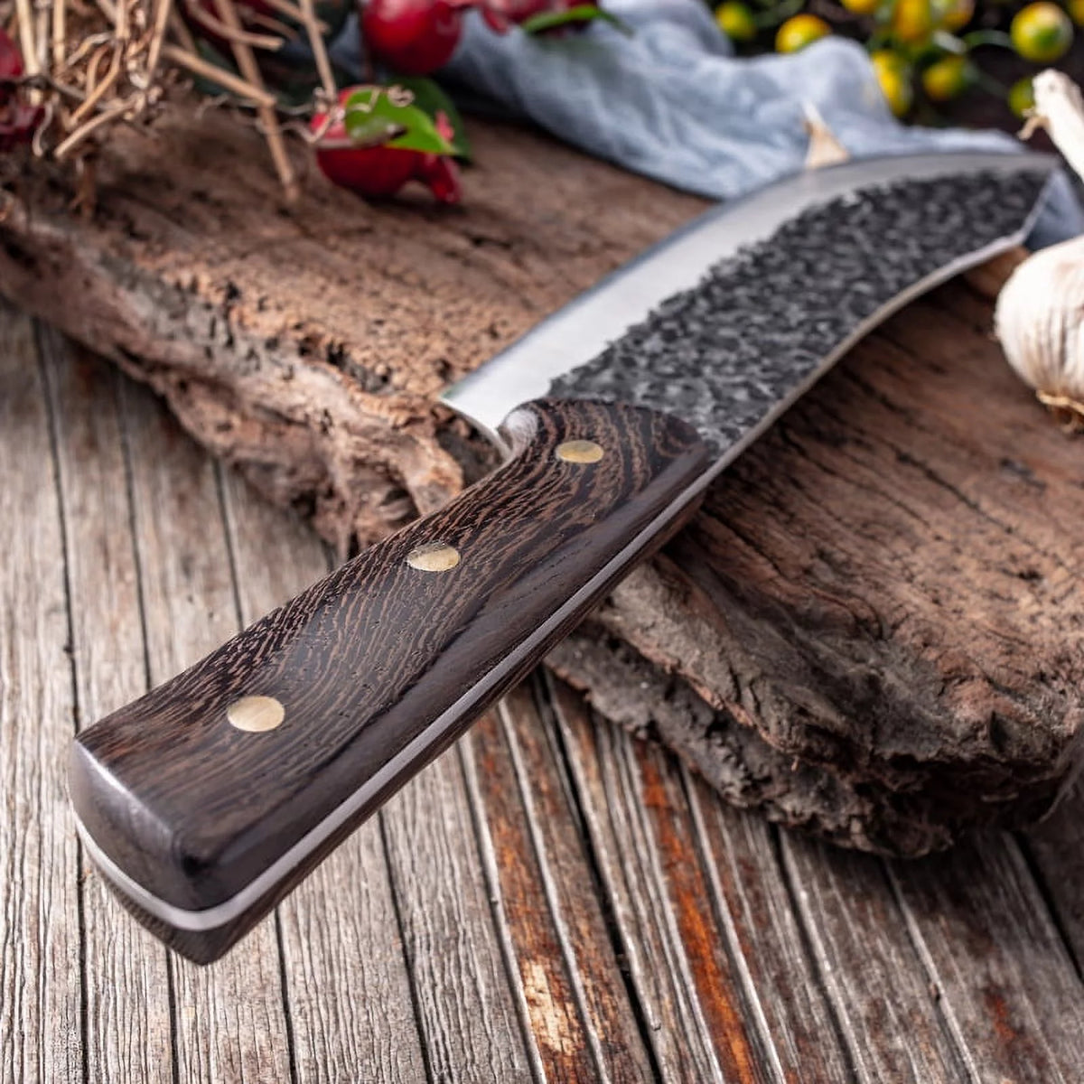 7 Inch Full Tang Forged High Carbon Steel Chef Knife with Sheath M459