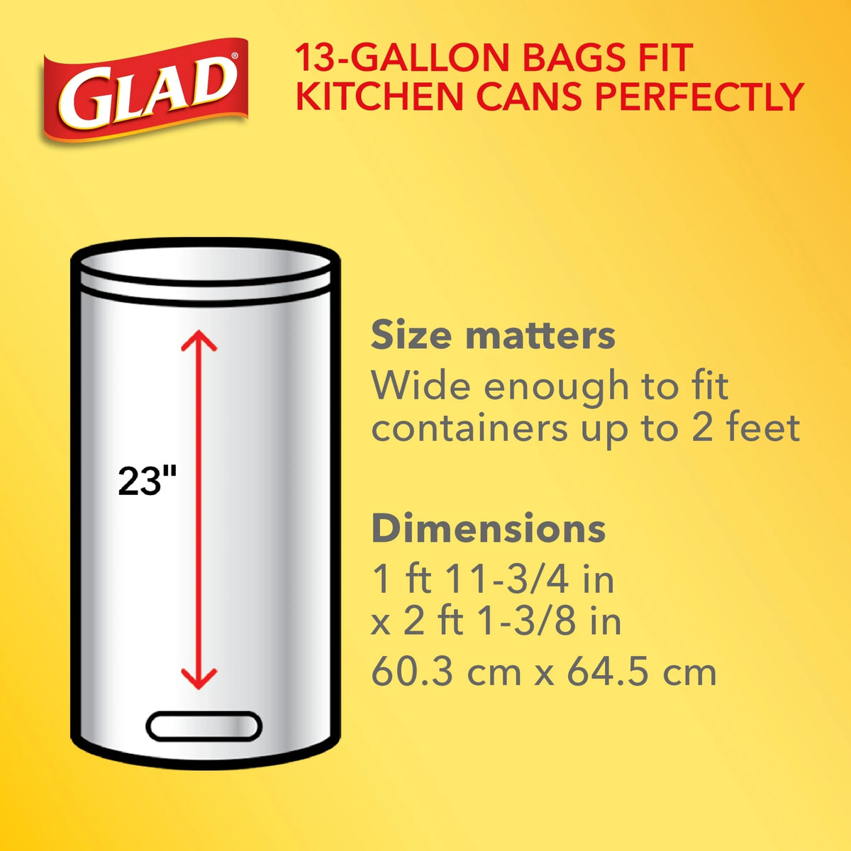 13 Gallon White Drawstring Trash Bags, 110 Count Z54884
