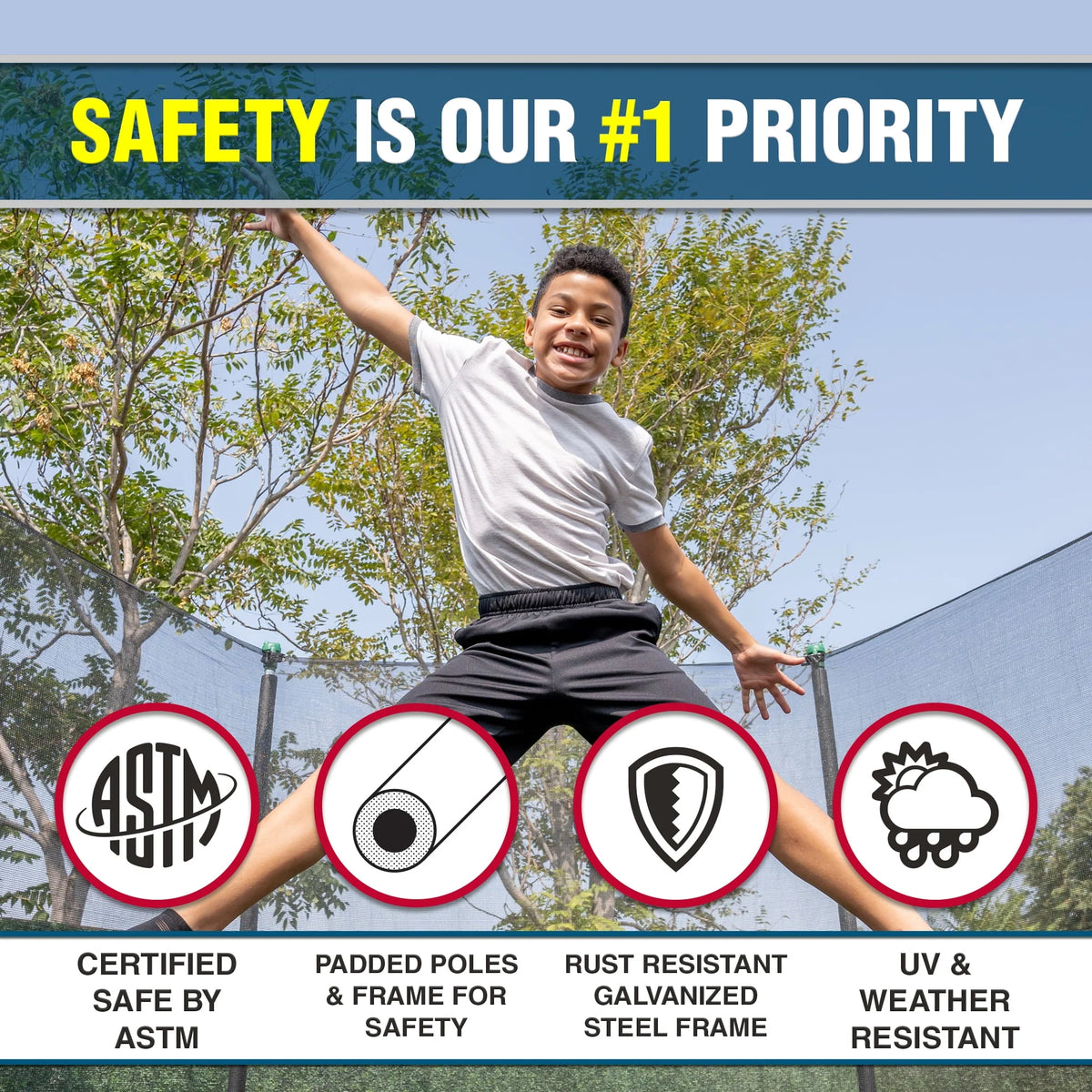 12' Trampoline with Safety Enclosure S209