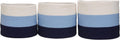 Navy Blue Cotton Rope Basket Set of 3 T359