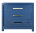 Blue/Gold 3 Drawer Chest L9362
