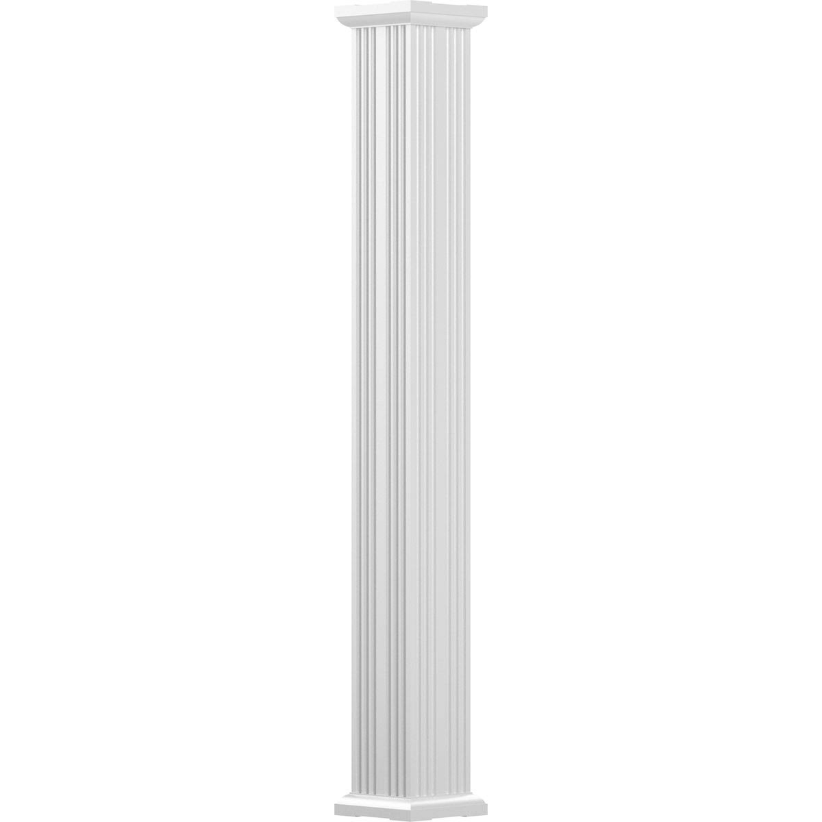 Gloss White Finish Fluted Column with Capital N699404