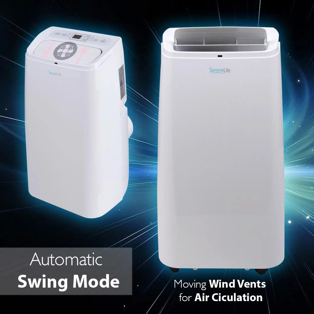 Portable Air Conditioner with Built-in Dehumidifier & Fan Modes, 12,000 BTU D965