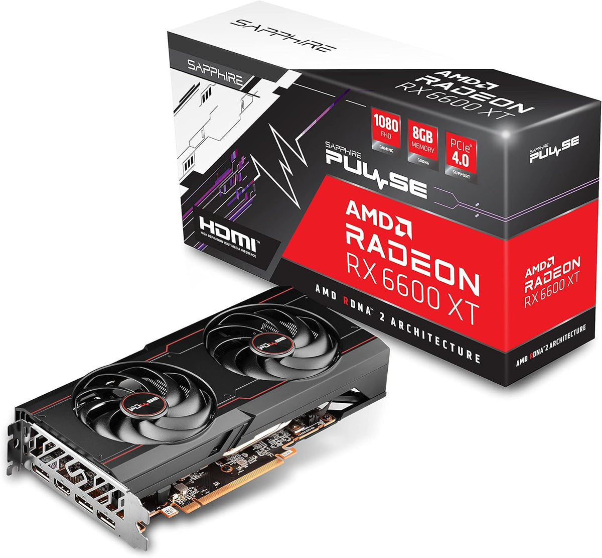 AMD Radeon RX 6600 XT Gaming Graphics Card with 8GB GDDR6 W125162