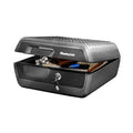 Fire and Water-Resistant Box Safe with Key Lock 0.36 cu. ft. T21303