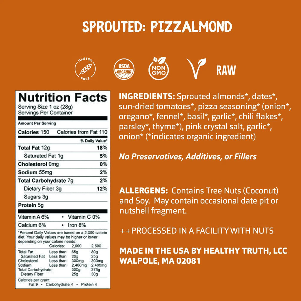 Organic Sprouted Salt & Vinegar Almonds 1.4oz T51480