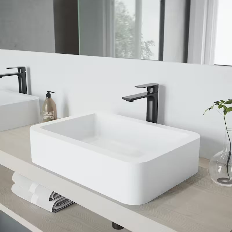 Single Handle Single-Hole Vessel Faucet Matte Black M7229