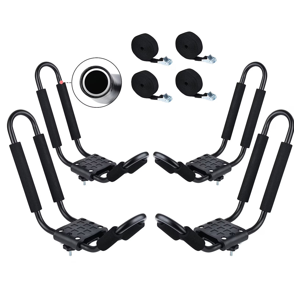 Kayak Roof Rack with 4 Ropes T59573