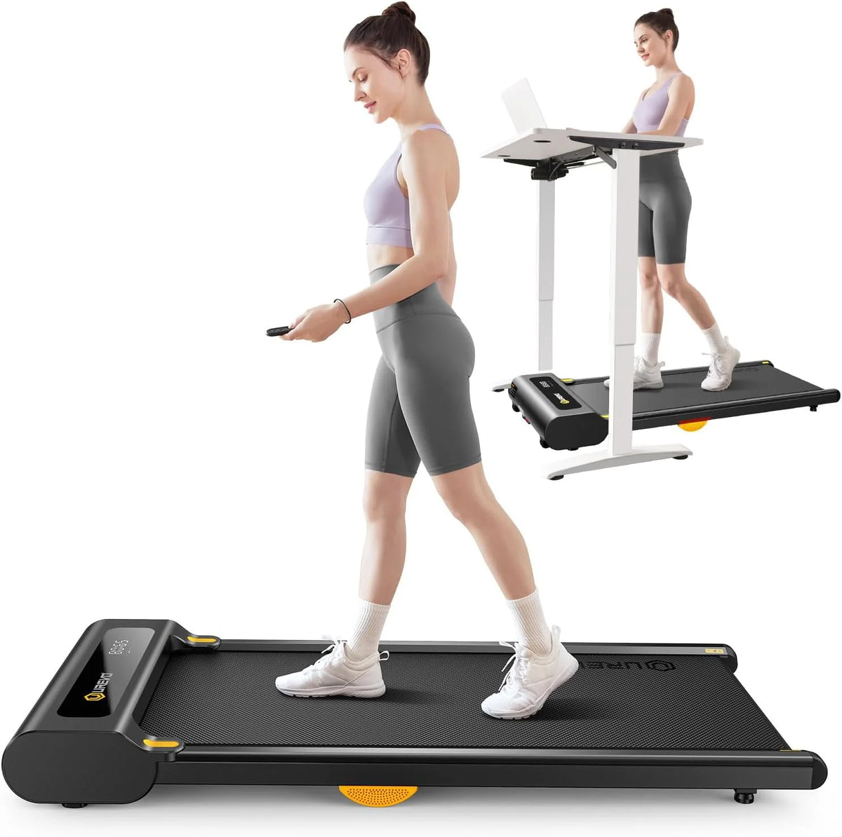 Under Desk Treadmill 2.25HP 265 lbs Weight Capacity K337478