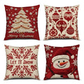 Christmas Throw Pillow Covers 18X18 Set of 4 L830166