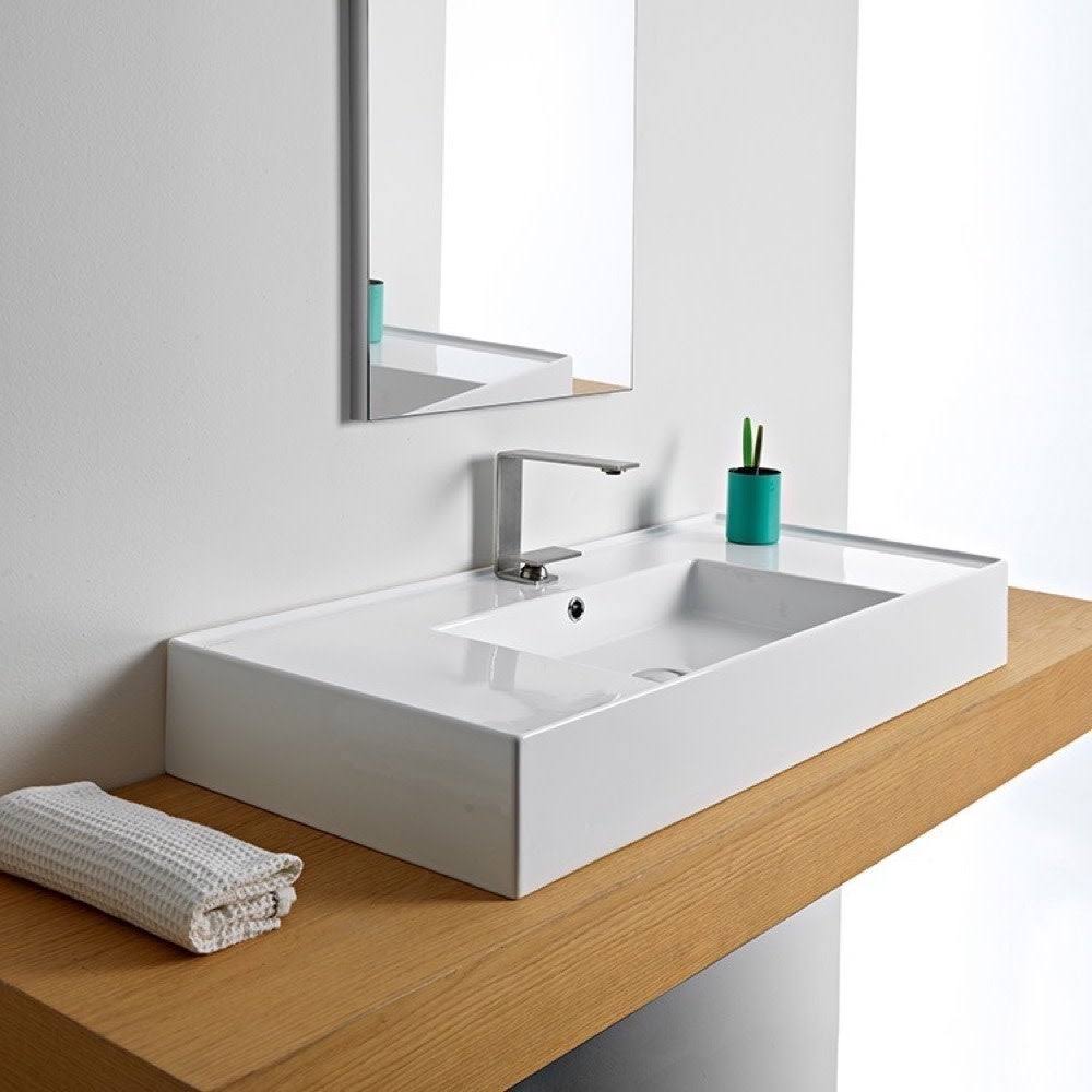 White Bathroom Sink N938