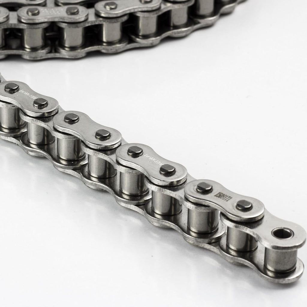 Stainless Steel Roller Chain 50 Feet with 5 Connecting Links L468622