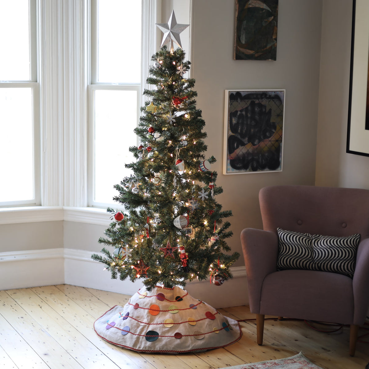 6 ft Slim Unlit Artificial Pencil Christmas Tree G51665