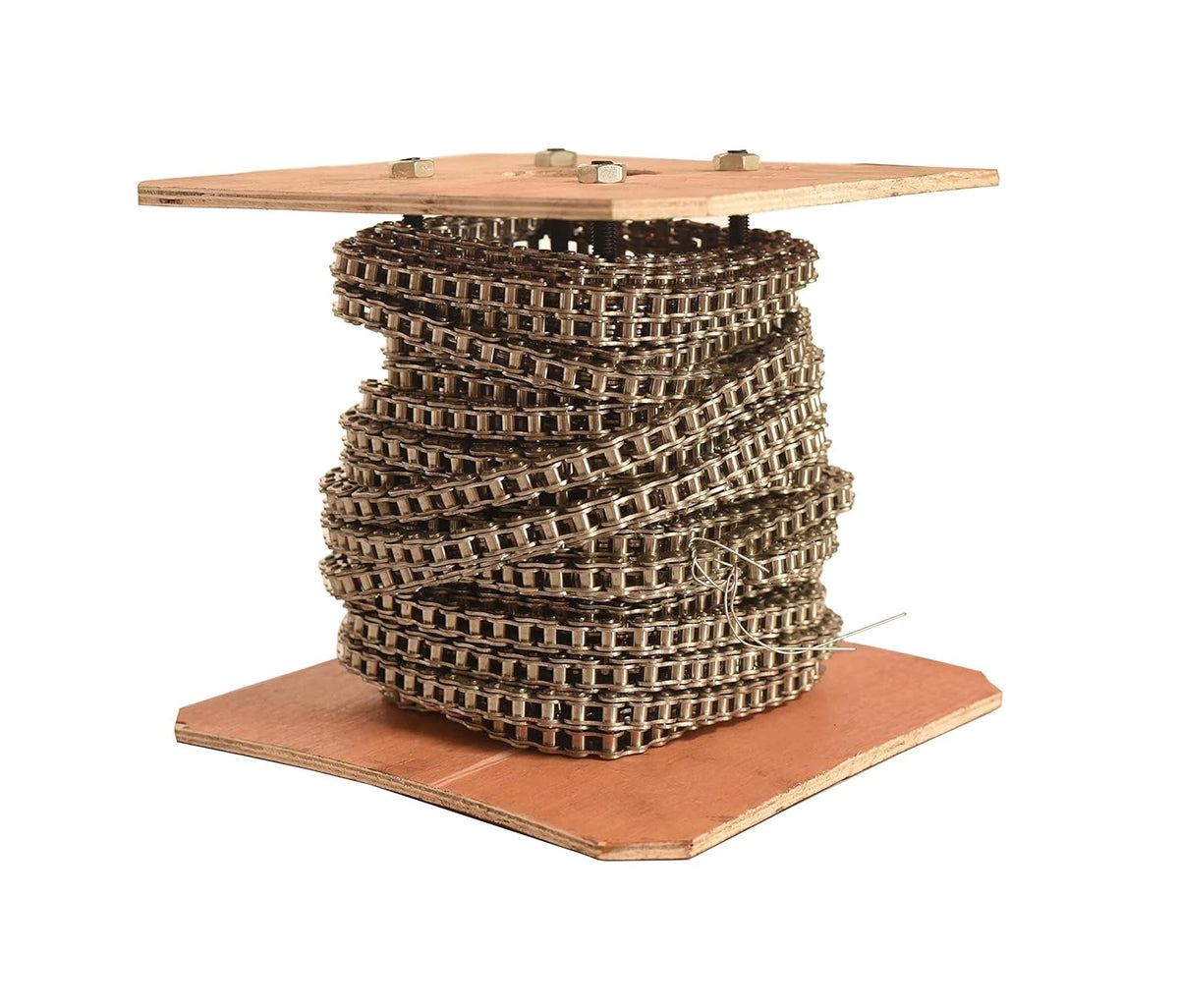 Stainless Steel Roller Chain 50 Feet with 5 Connecting Links L468622