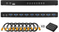 8 Port KVM Switch with VGA USB Cables, Pack of 2 Z207597