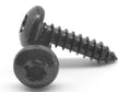 #10-16 x 1/2 Sheet Metal Screw Pan Head Type AB Black Zinc Plated M782