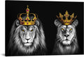 2 Pieces King Animal Canvas Wall Art 24x36inch P377