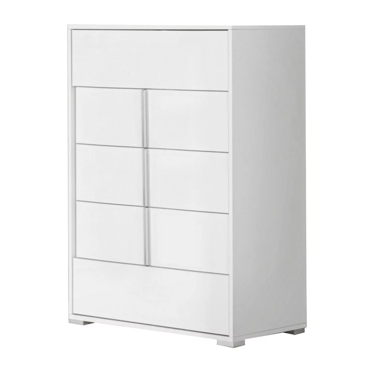 48 inch 5 Drawer White Wooden Chest N207
