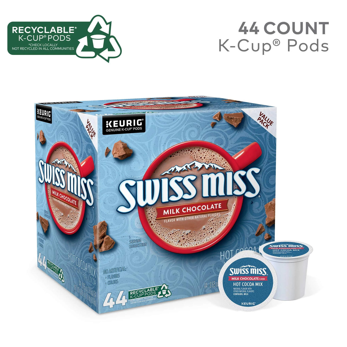 Milk Chocolate Hot Cocoa K-Cup Pods 44 Count Y797