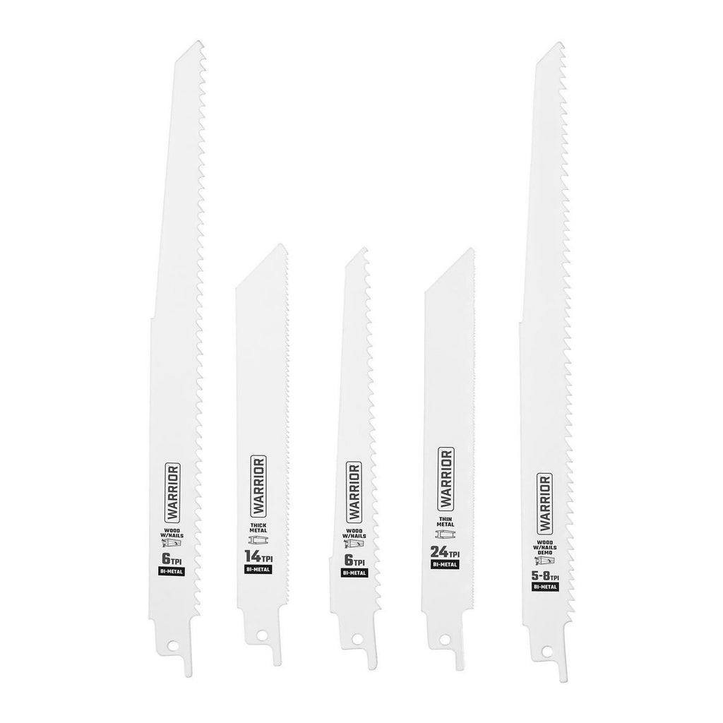 6 in. 9 in. Bi-Metal Reciprocating Saw Blade Set, 15-Piece U3956